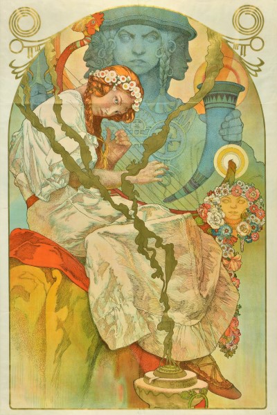 ポスター「《スラヴ叙事詩》展」 1928年　リトグラフ／紙